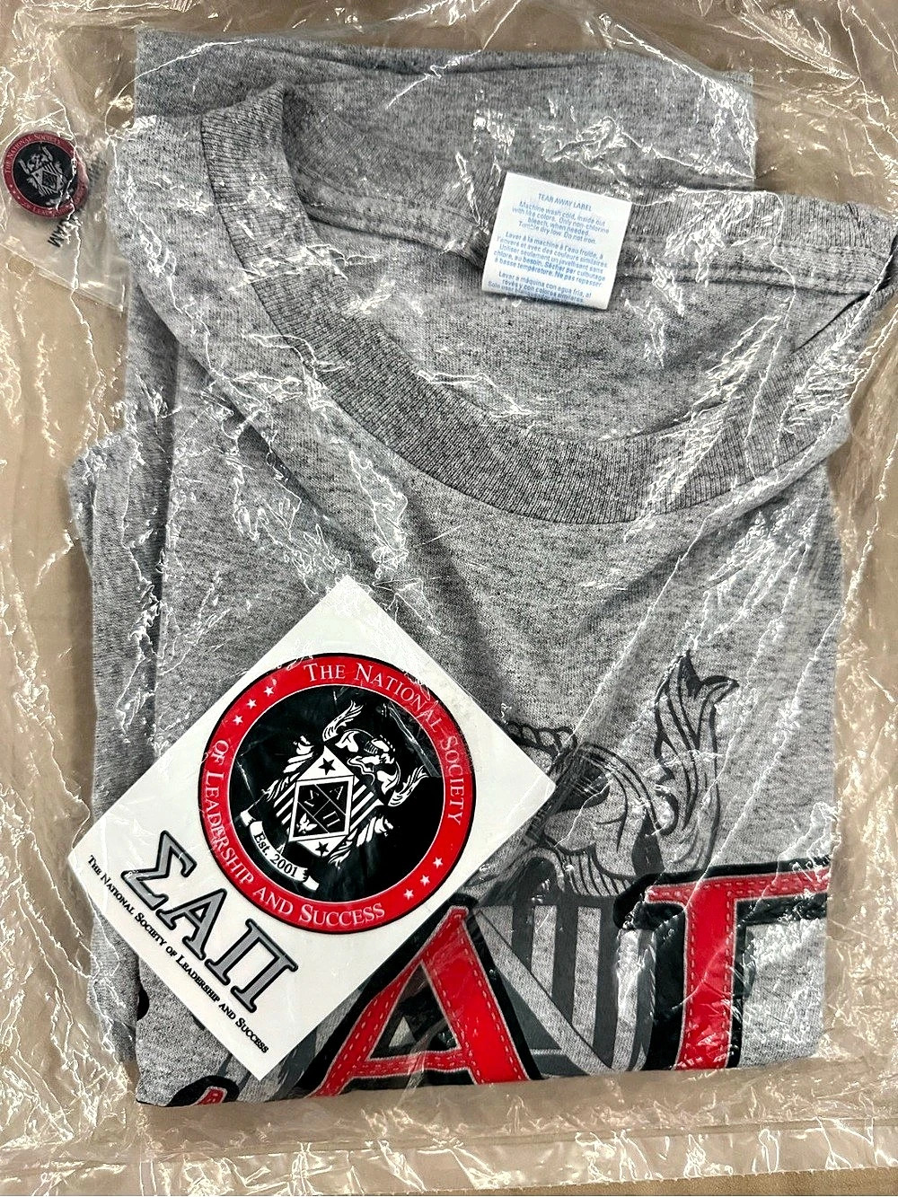 NIP NSLS The National Society of Leadership and Success Gray Tee